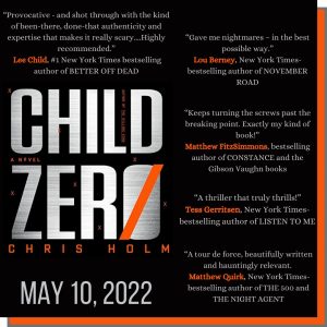 Chris Holm's Child Zero promotion