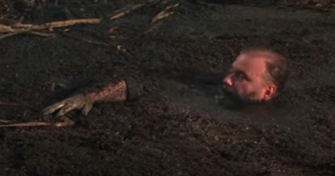 Quicksand trap from the 1994 movie The Jungle Book.