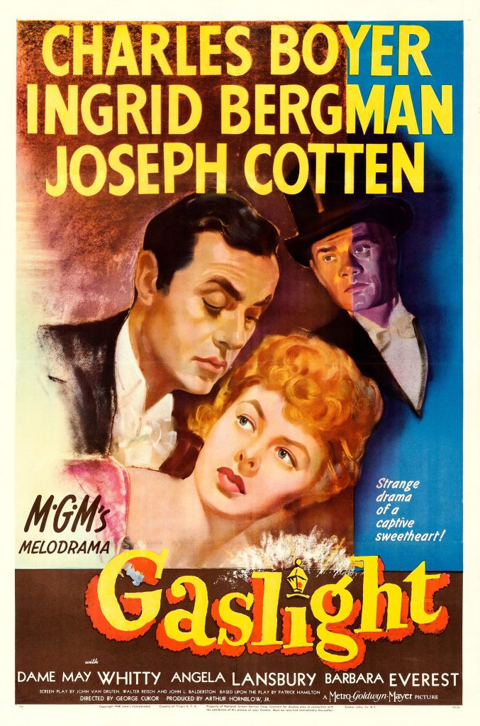 Poster for Gaslight include some of its characters.