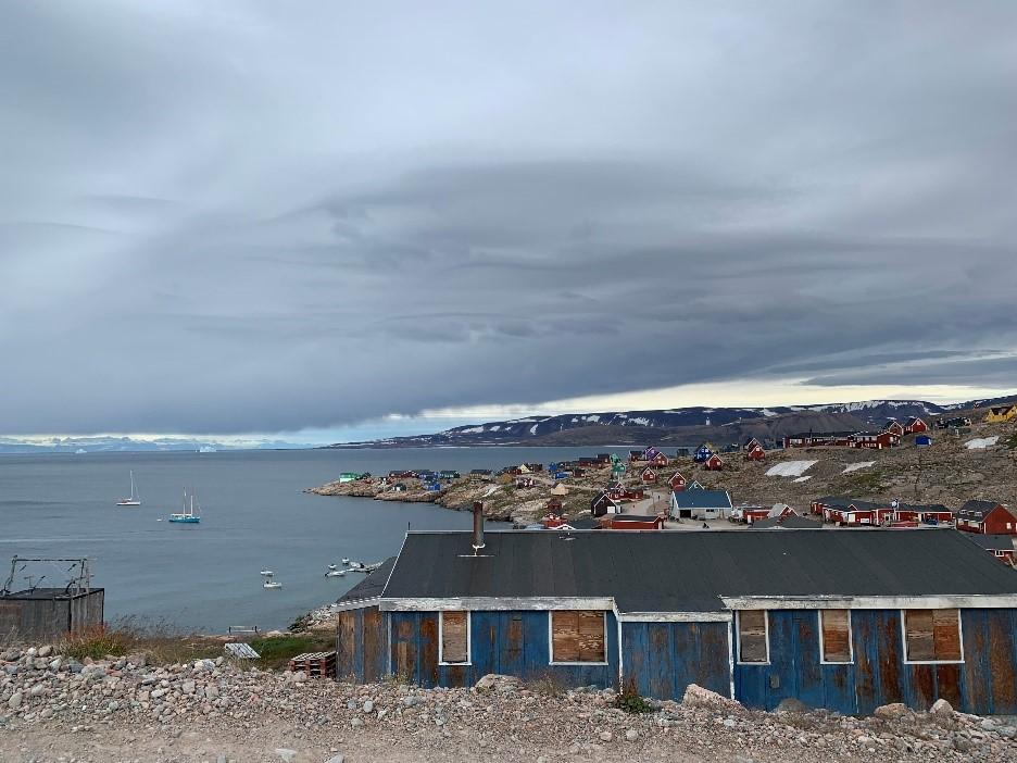 Ittoqqortoormiit, Greenland, the only permanent settlement in the Arctic's Scoresby Sound.