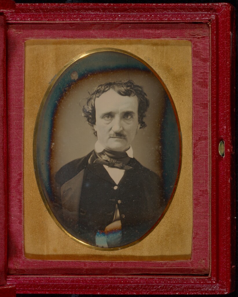 Portrait of Edgar Allan Poe, late May–early June 1849 Daguerreotype, 12.2 × 8.9 cm (4 13/16 × 3 1/2 in.) The J. Paul Getty Museum, Los Angeles, 84.XT.957