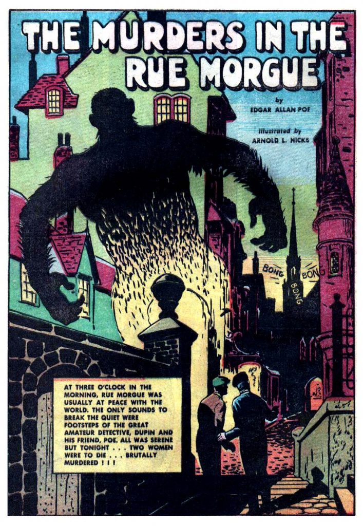 Edgar Allan Poe's stories first appeared in comic book form in 1944. Collection of M. Thomas Inge. Copyright Gilberton. 